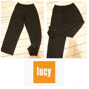 Lucy Black Workout/running Pants Size Small